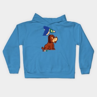 duck hunter pixel Kids Hoodie